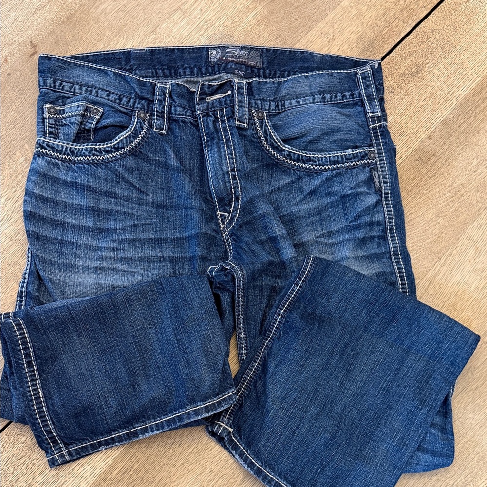 Silver Jeans Men's Dark Blue Bootcut Jeans